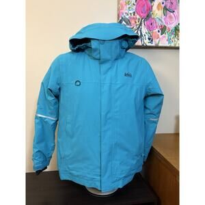 REI Co-op Kids Ski Winter Jacket Timber Mountain Teal Blue Insulated Size Large